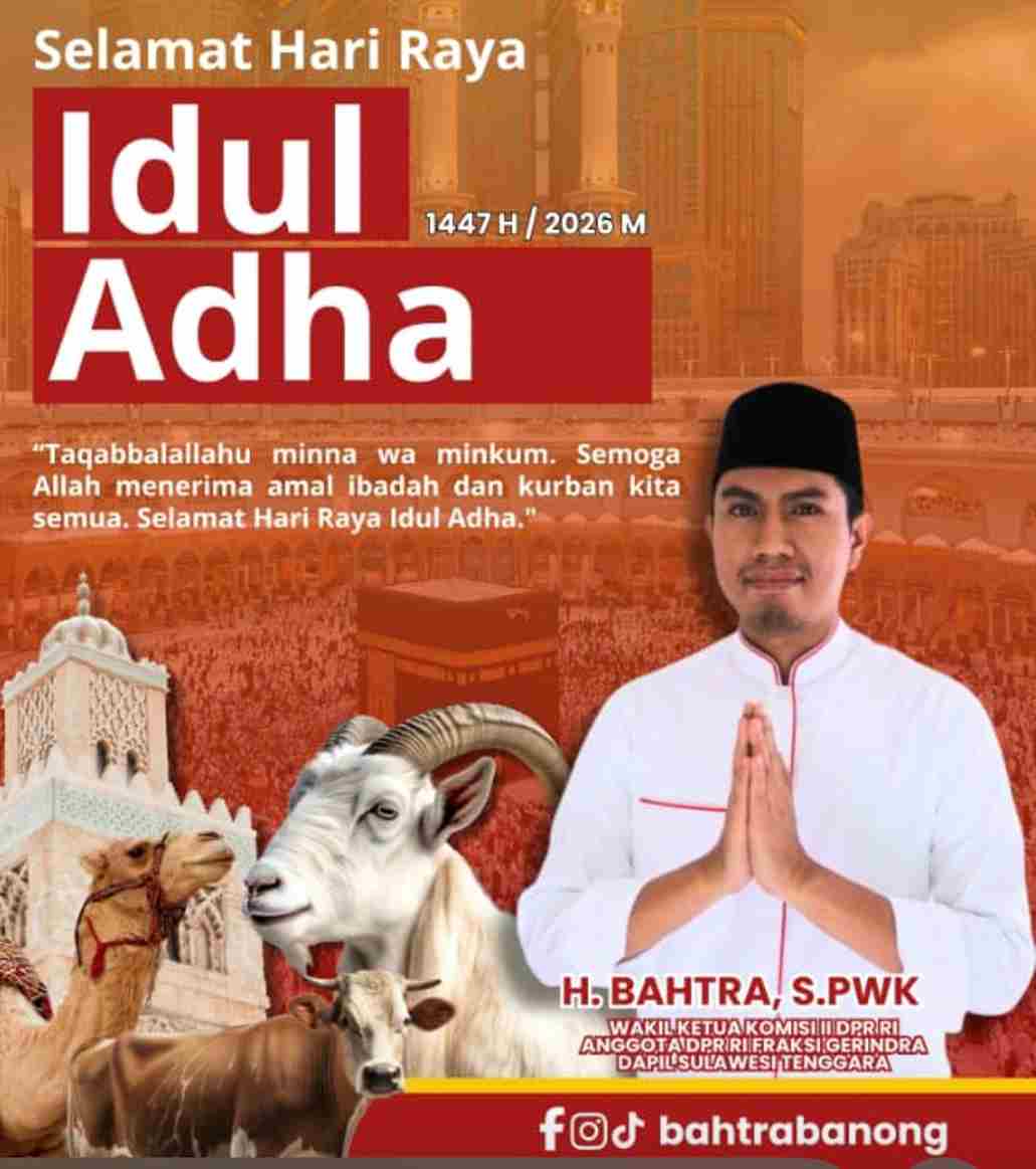 Iduladha Penuh Berkah, Bahtra Banong Kurban Sapi Super di Konawe